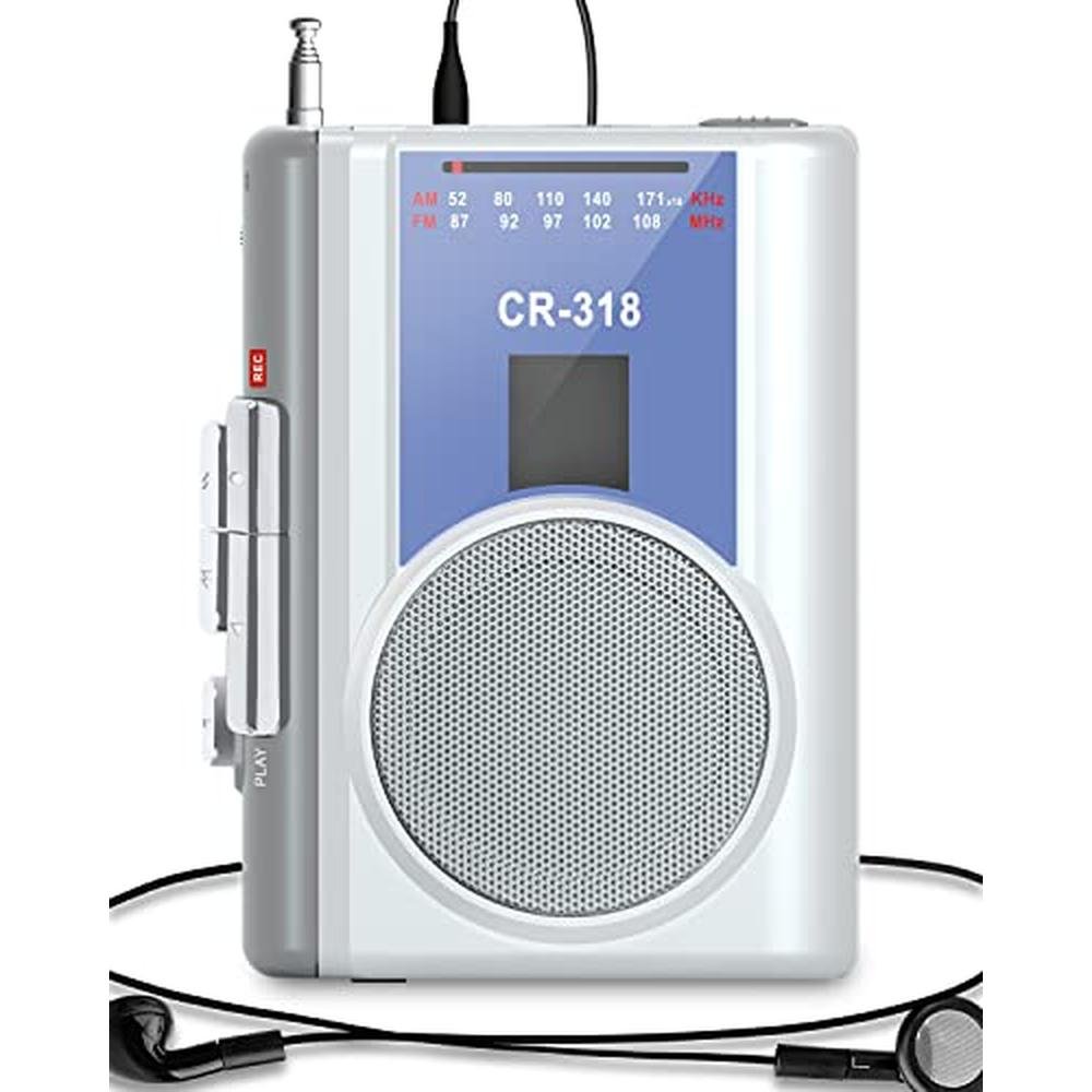 Player Cassette: Gracioso Protable Cassette Recorder Player – Front View