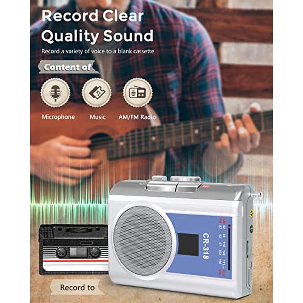 Player Cassette: Gracioso Protable Cassette Recorder Player – In Use