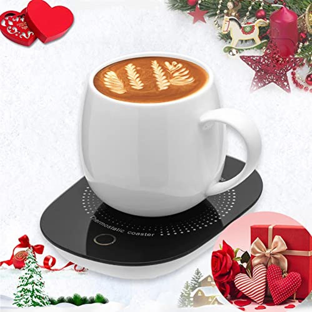 Coffee Warmer for Desk: Auto Shut Off Coffee Mug Warmer – Front View