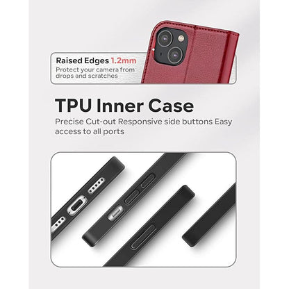 OCASE Compatible with iPhone 14 Wallet Case – Side View