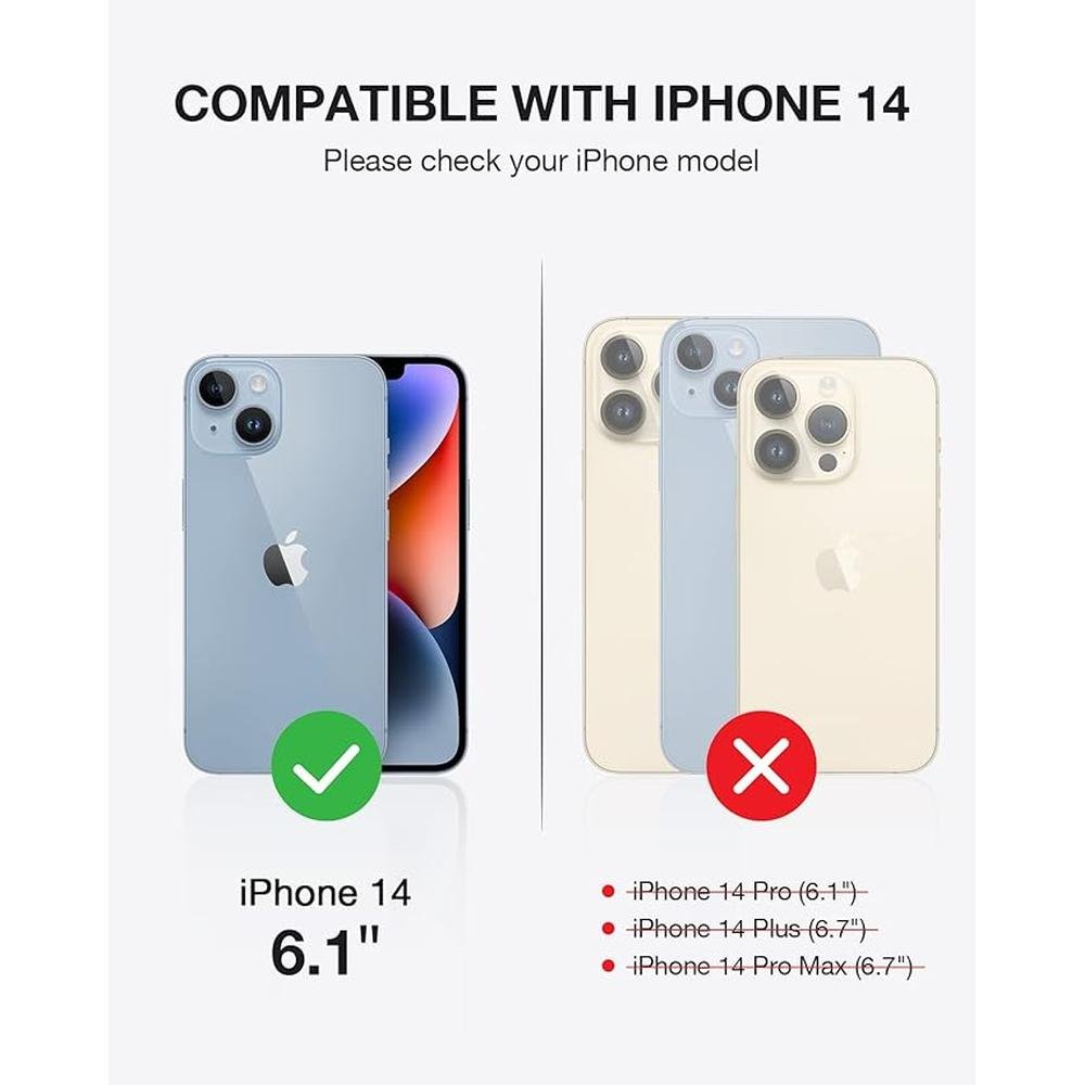 OCASE Compatible with iPhone 14 Wallet Case – In Use