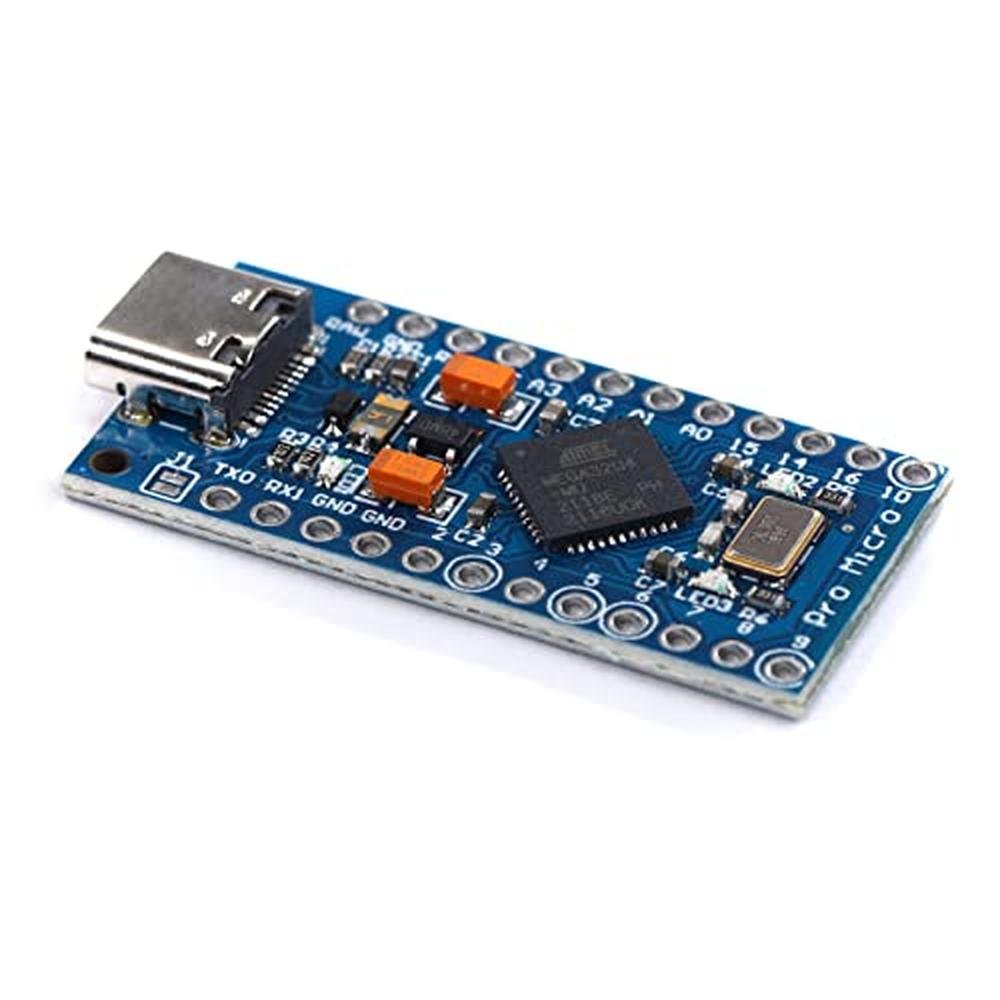 Teyleten Robot Type-C Pro Micro Atmega32U4 5V 16MHz Module – Side View