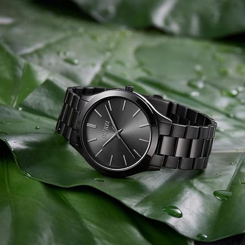 Burei Fashion Minimalist Business Men's Wrist Watches – Close-up Detail