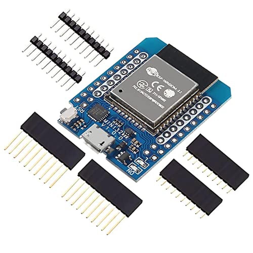 QCCAN 3PCS: ESP32 D1 Mini NodeMCU Development Board – Close-up Detail