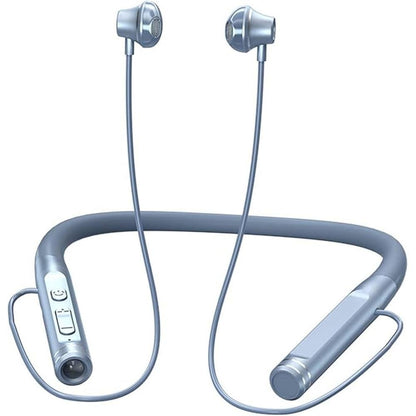 Neckband Bluetooth Headphones Wireless Earbuds with – Front View
