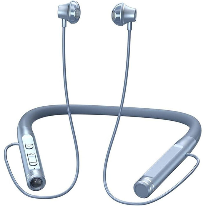Neckband Bluetooth Headphones Wireless Earbuds with – Front View