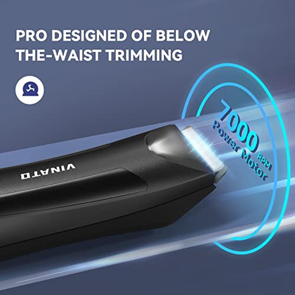 Trimmer Hair: VINATO Electric Body Hair Trimmer Manscape – In Use