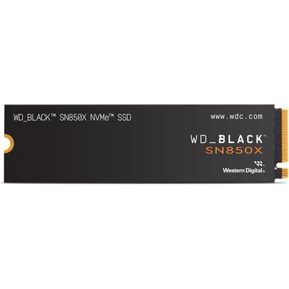 Gaming Black: WD Black SN850X 4TB NVMe Internal Gaming SSD – Front View