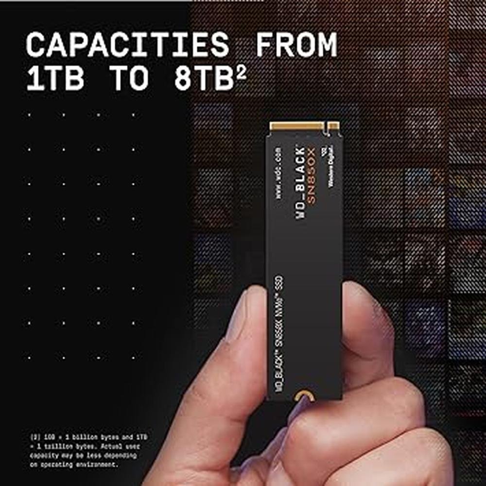 Gaming Black: WD Black SN850X 4TB NVMe Internal Gaming SSD – In Use