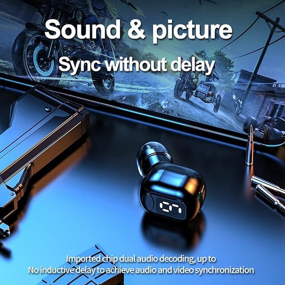 Single Invisible Bluetooth Earbuds Smallest Tiny Hidden – Close-up Detail