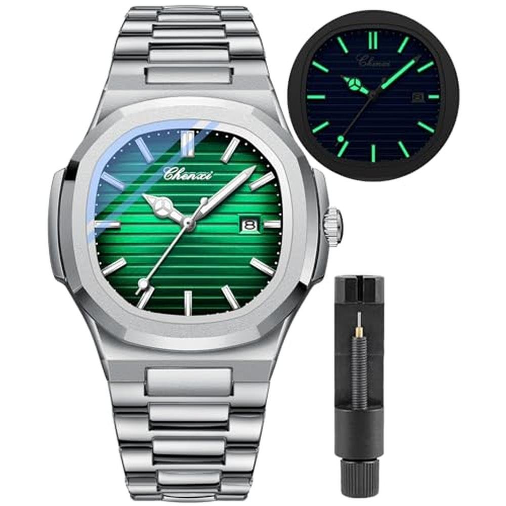 Gosasa Fashion Men's Watches: Luminous Calendar Casual Watch – Front View