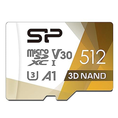 Silicon Power 512GB Micro SD Card – Front View
