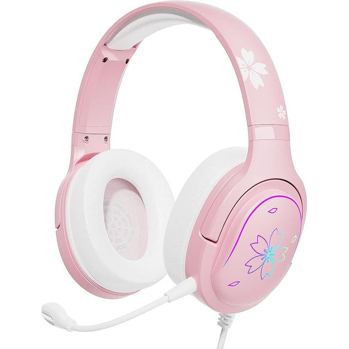 Mytrix Cherry Blossoms Wired Gaming Headset – Front View