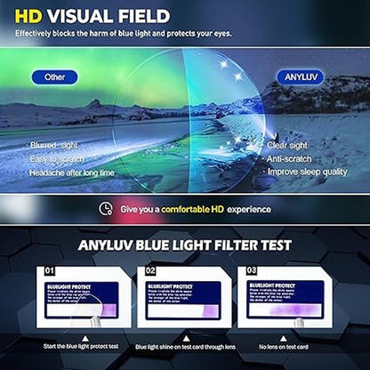Glasses Anyluv: ANYLUV Blue Light Blocking Glasses Men – Packaging