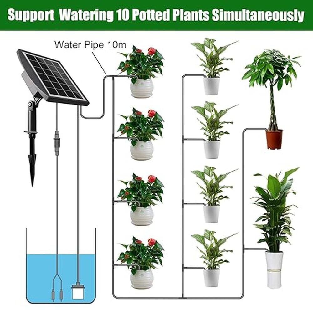 Solar Device: JIYANG Solar Automatic Drip Irrigation Kit – Side View