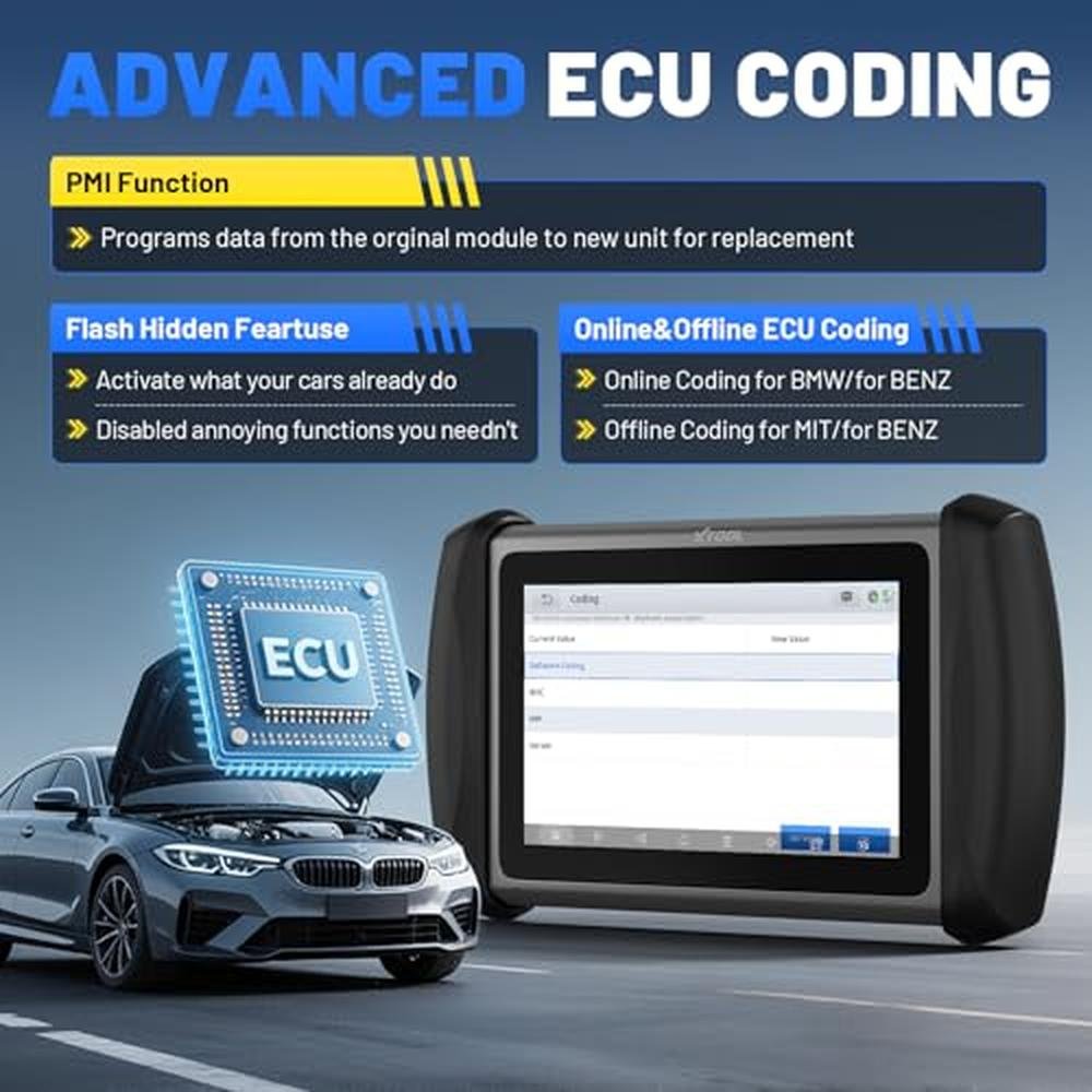 Scanner XTOOL: XTOOL IP819 V2.0 Bidirectional Scan Tool – Side View