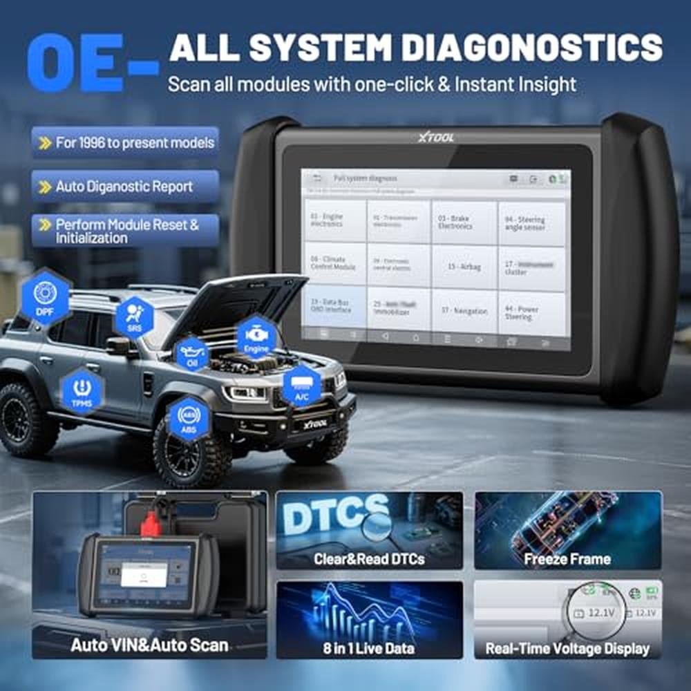 Scanner XTOOL: XTOOL IP819 V2.0 Bidirectional Scan Tool – Close-up Detail