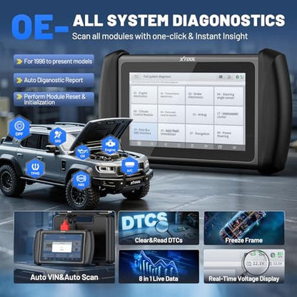 Scanner XTOOL: XTOOL IP819 V2.0 Bidirectional Scan Tool – Close-up Detail