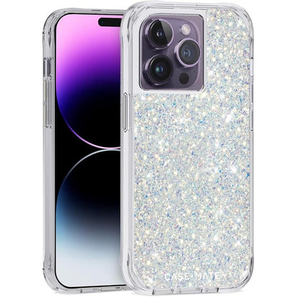 Case-Mate iPhone 14 Pro Case: Twinkle Stardust [10FT Drop – Front View