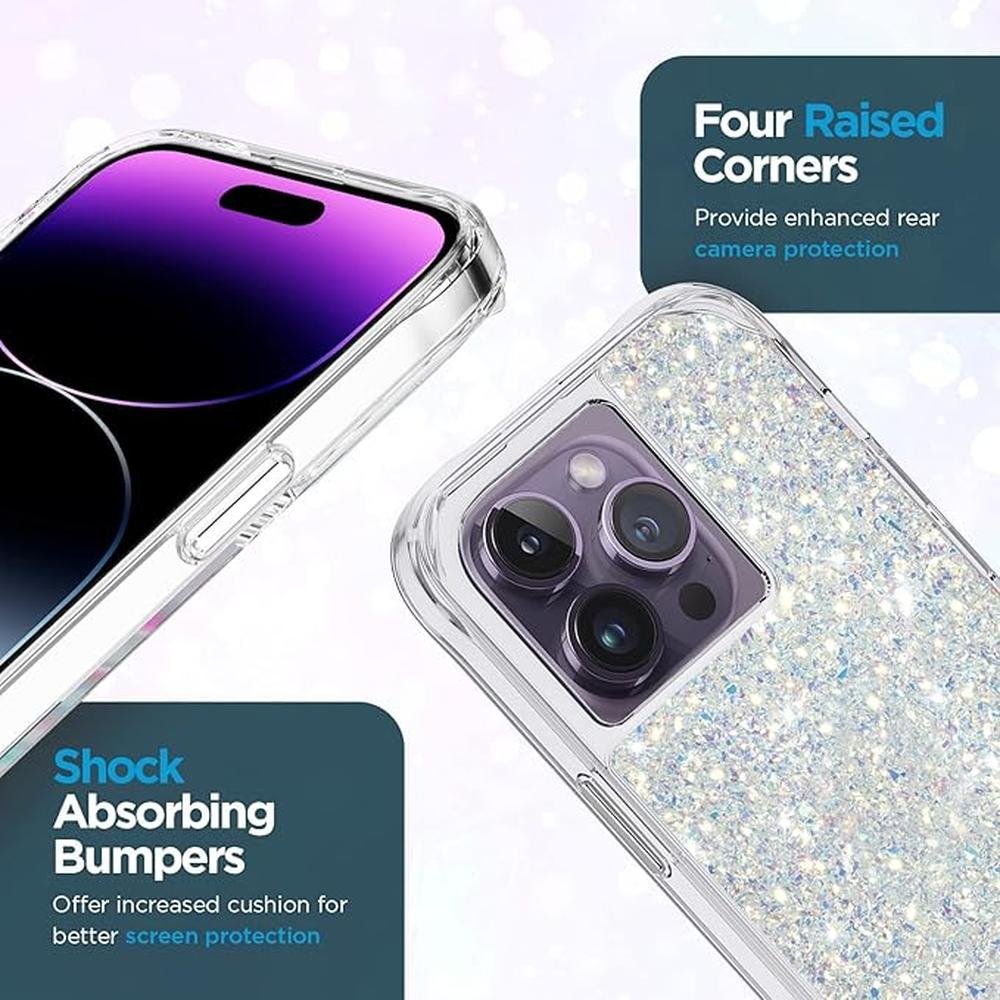 Case-Mate iPhone 14 Pro Case: Twinkle Stardust [10FT Drop – Packaging