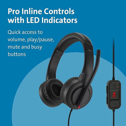Kensington H1000 USB-C On-Ear Headset – Side View