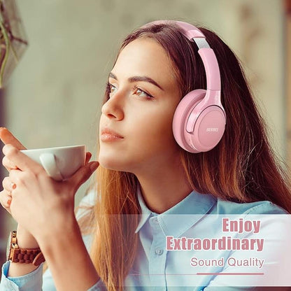Bluetooth Wireless Headphones Over Ear – Side View