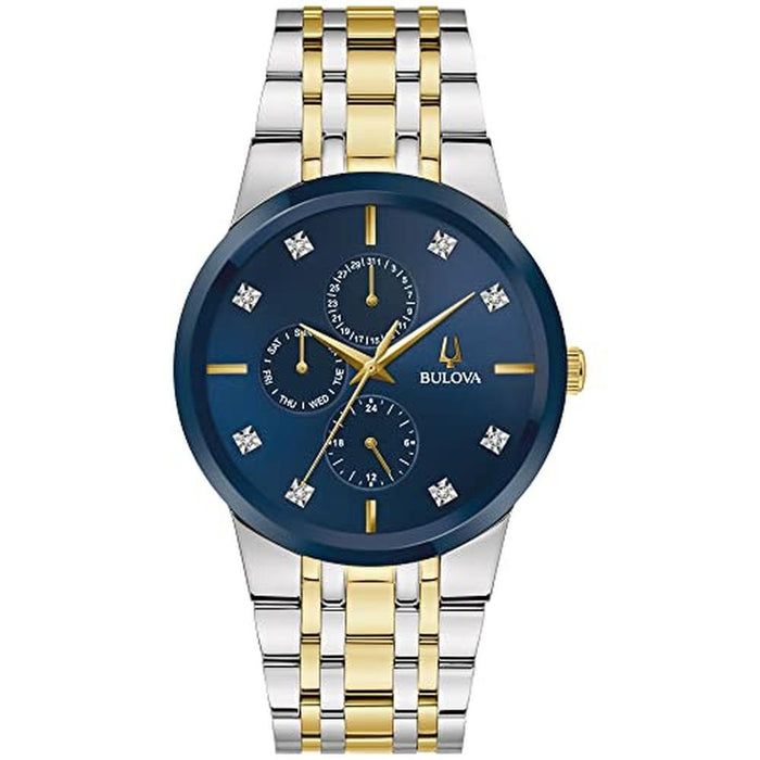 Bulova Men's Modern Two-Tone Stainless Steel Multi-Function – Front View