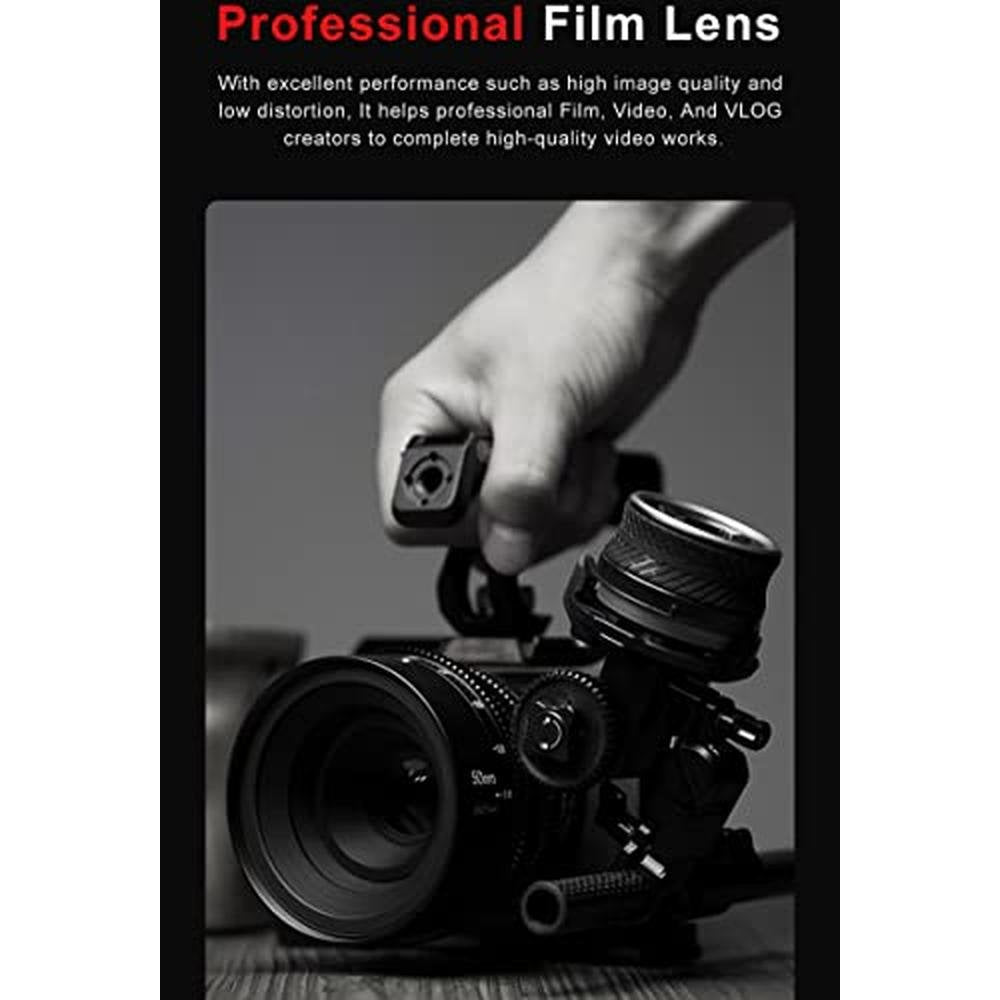 Lens 7artisans 50mm T2.0 Cine Lens for L Mount Full Frame – Close-up Detail