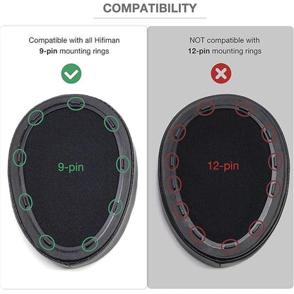 Memory Foam Cushion Ear Pads Compatible with Hifiman Arya – Close-up Detail