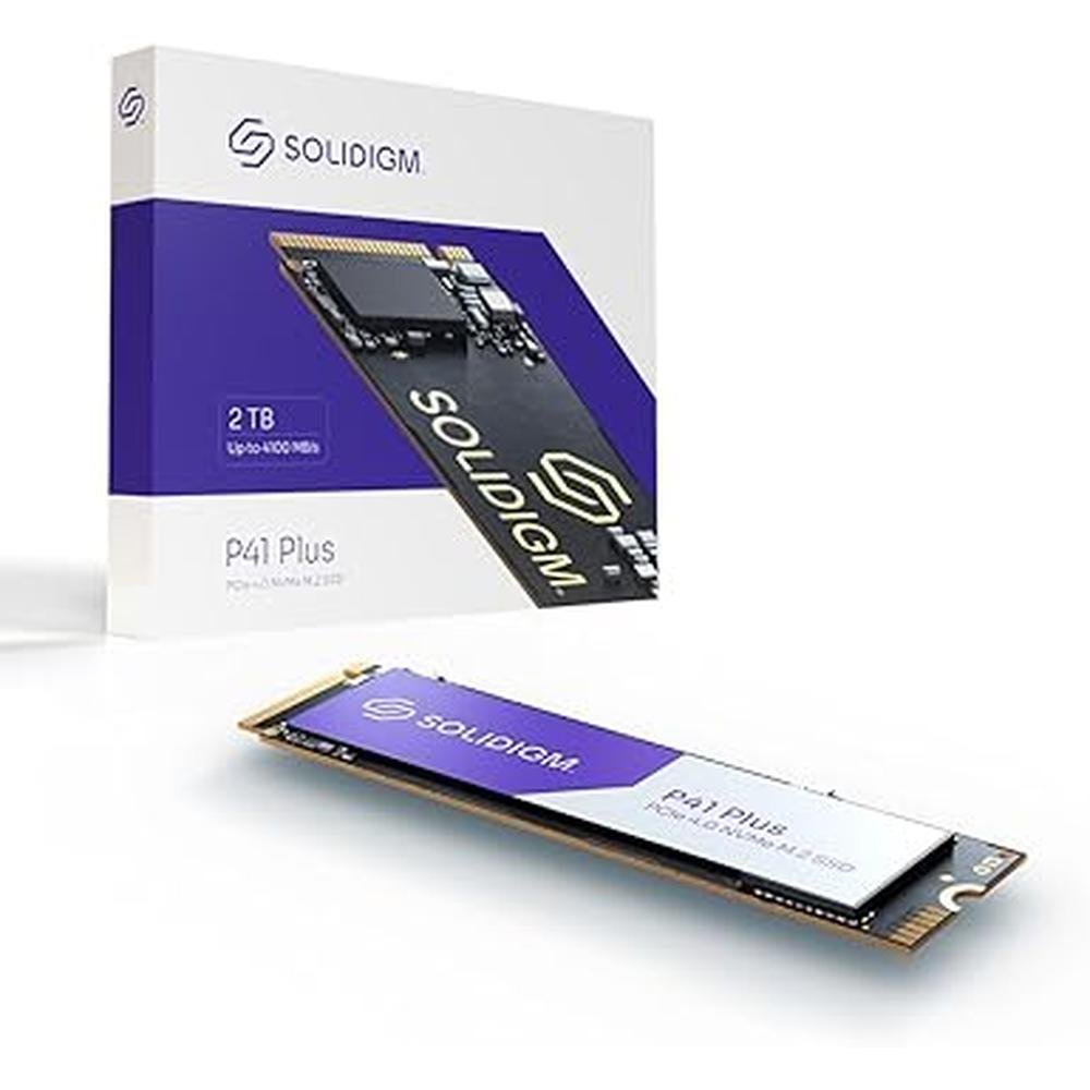 Solid State Drive: Solidigm P41 Plus Series 2TB PCIe Gen 4 – Front View