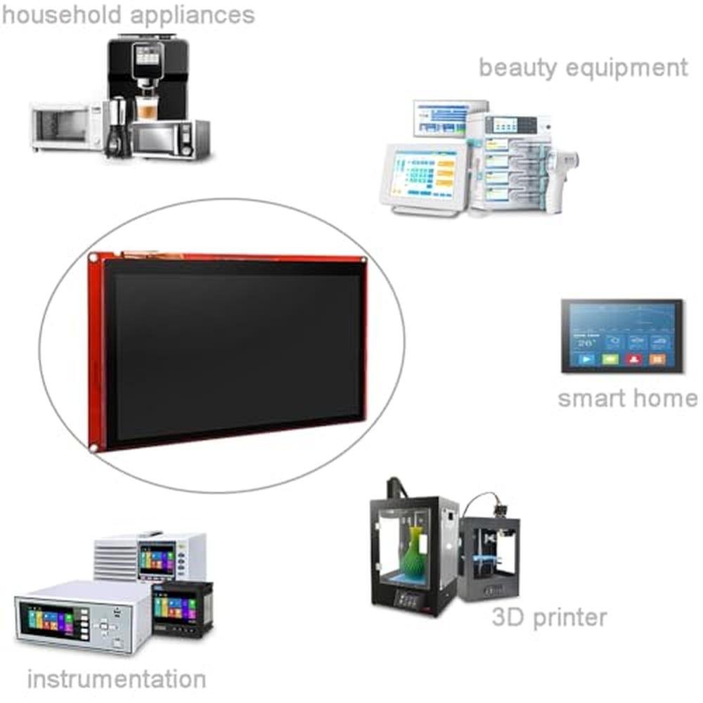 Nextion NX4827P043 011C: 4.3 Inch HMI Display – Side View