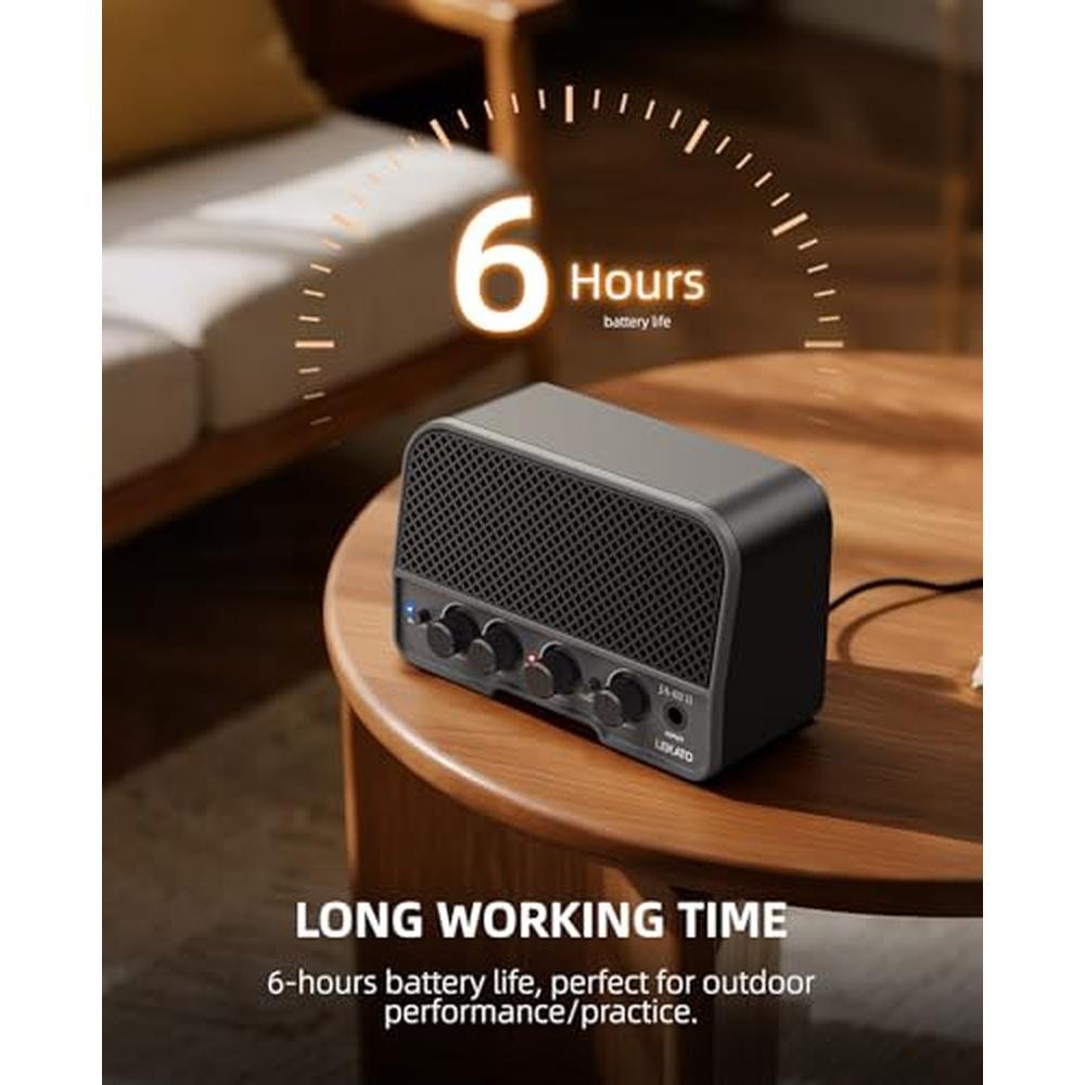 Guitar Amp: LEKATO Mini Rechargeable Electric Guitar – Close-up Detail