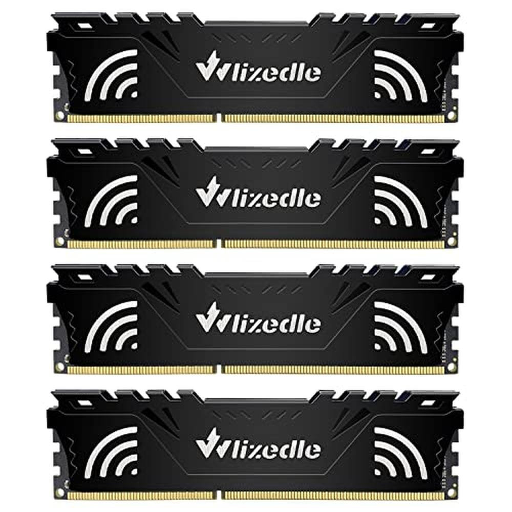 DDR3 RAM: Wlizedle 32GB Kit 4x8GB 1600MHz CL11 – Front View