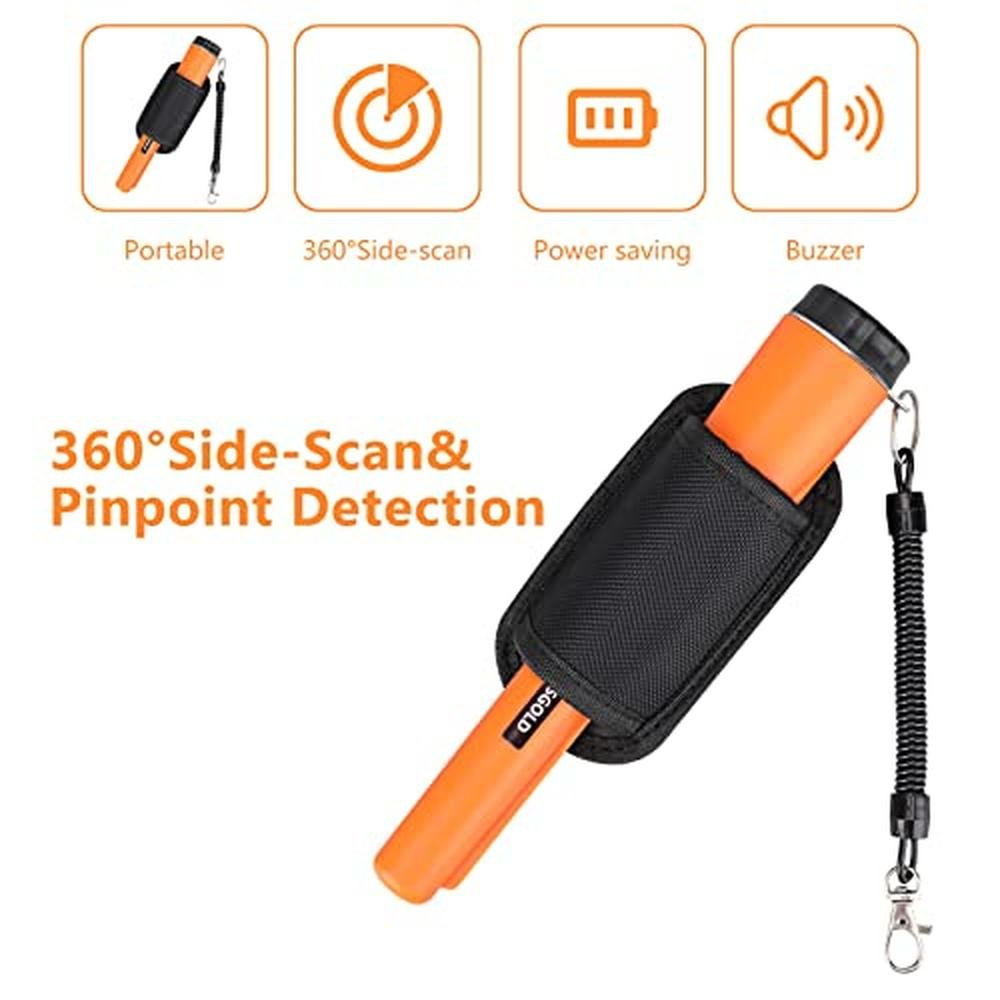 XPSGOLD Metal Detector: Pinpointing Waterproof Pinpointer – Side View