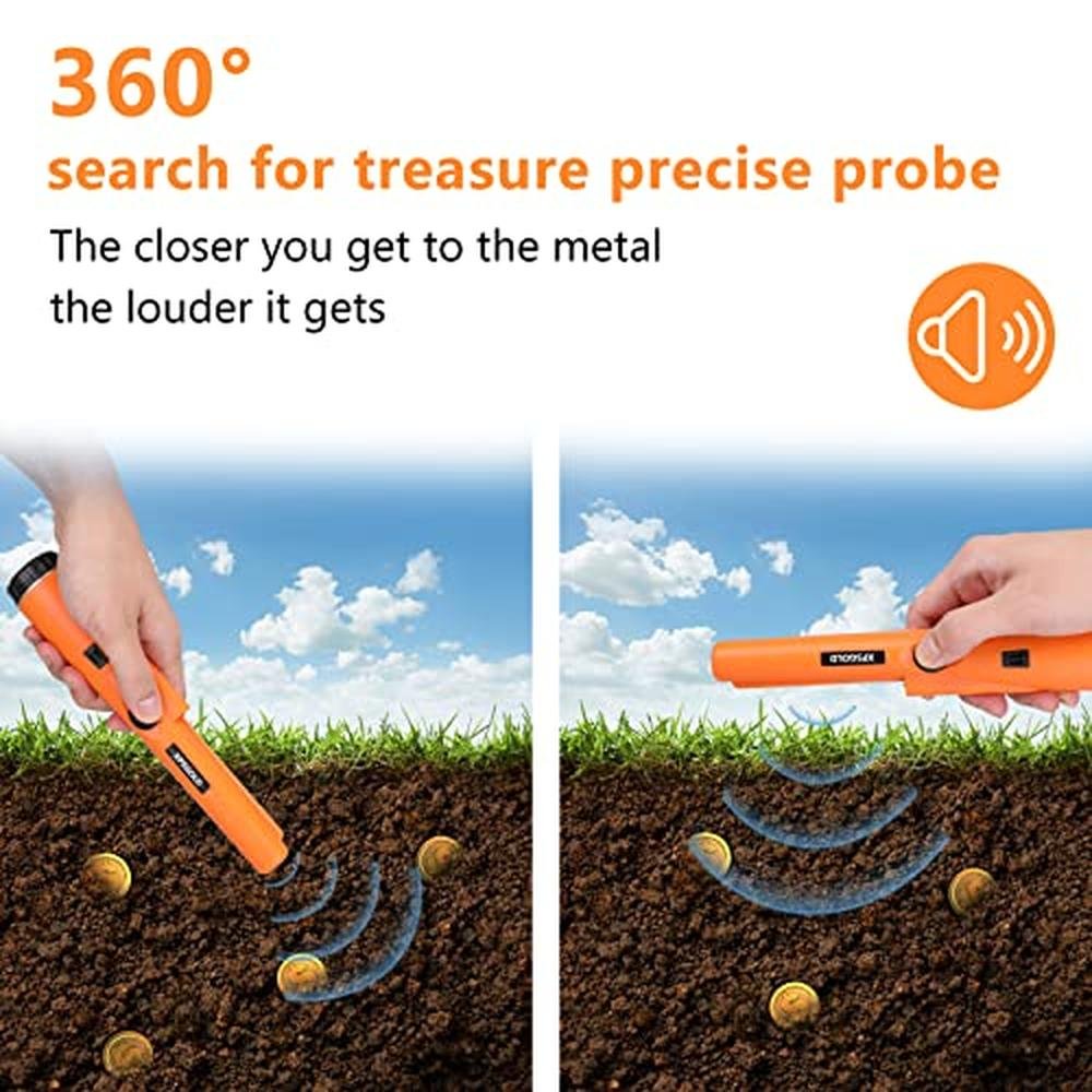 XPSGOLD Metal Detector: Pinpointing Waterproof Pinpointer – Close-up Detail
