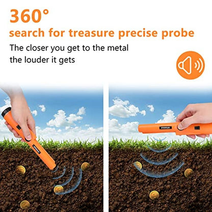 XPSGOLD Metal Detector: Pinpointing Waterproof Pinpointer – Close-up Detail