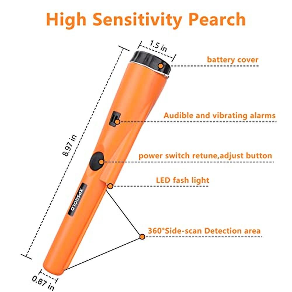 XPSGOLD Metal Detector: Pinpointing Waterproof Pinpointer – In Use