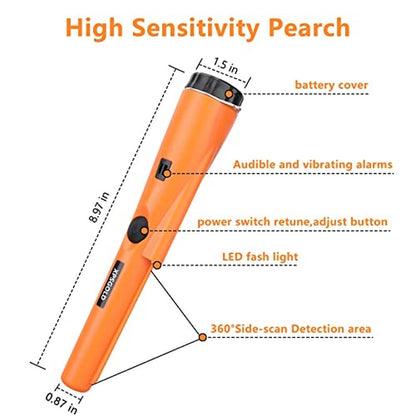 XPSGOLD Metal Detector: Pinpointing Waterproof Pinpointer – In Use