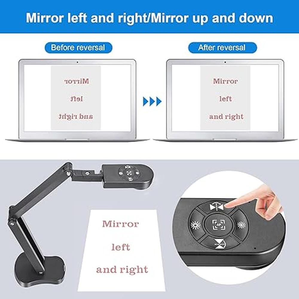 Document Camera: kitchbai 4K USB Document Camera 8MP Webcam – In Use