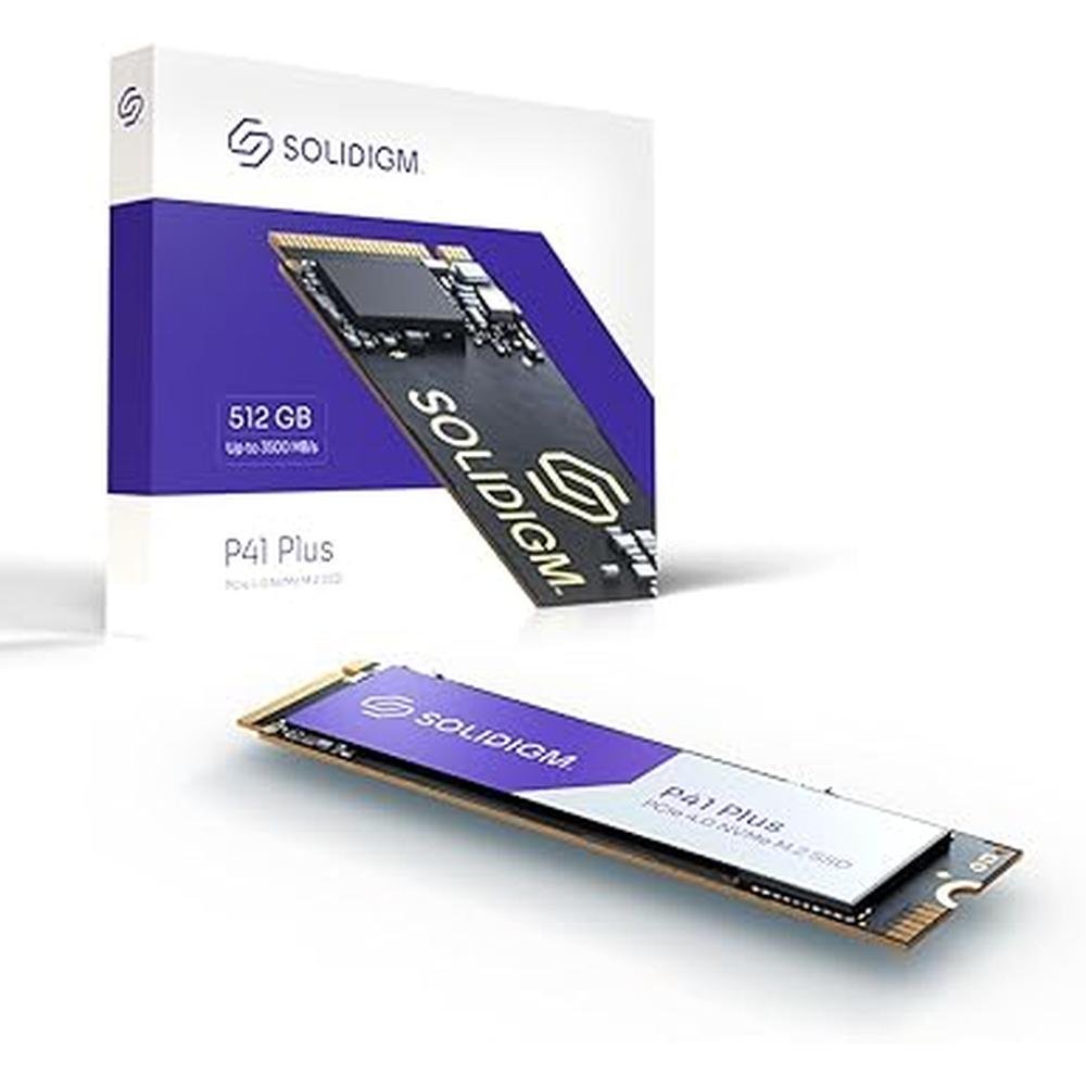 Solid State Drive: Solidigm P41 Plus Series 512GB PCIe Gen – Front View