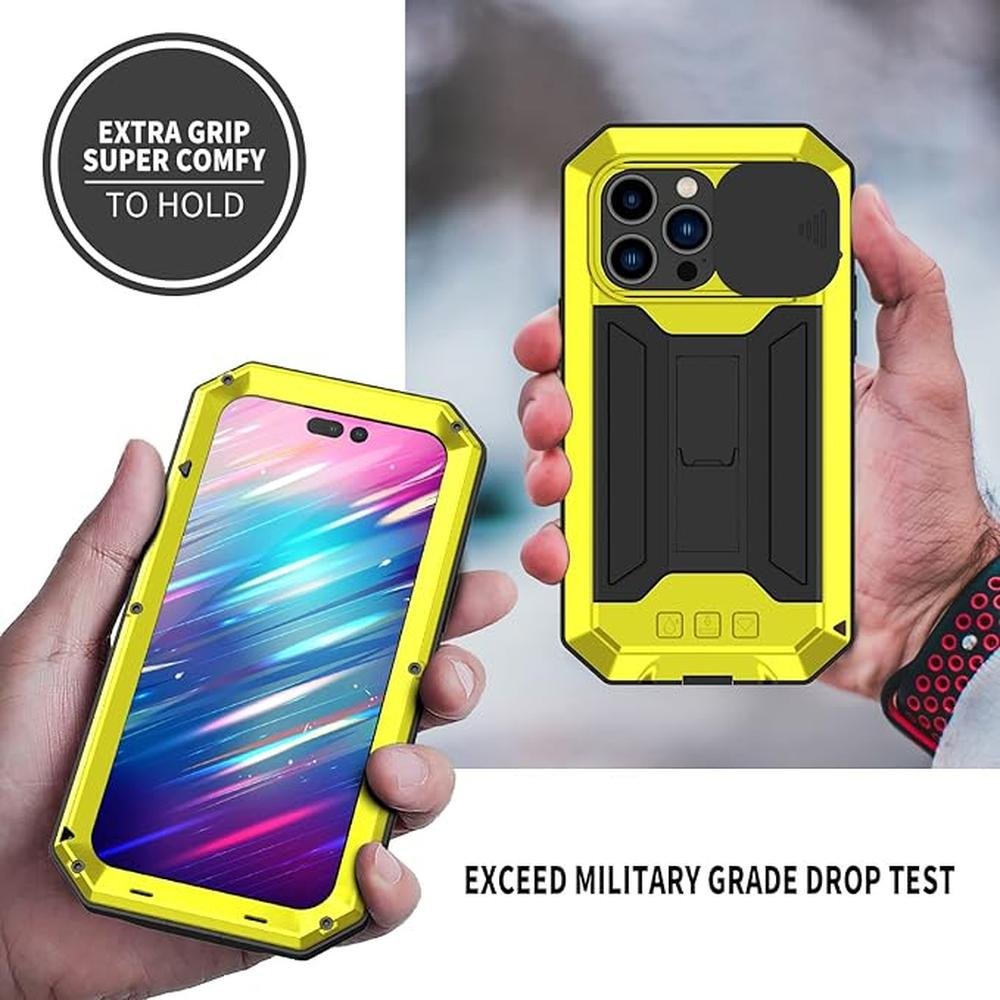 Compatible with iPhone 14 Pro Case with Screen Camera – Side View