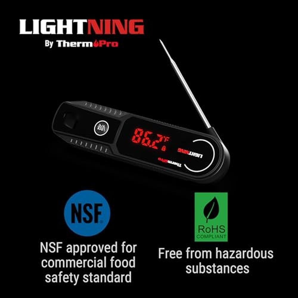 Thermometer: ThermoPro Lightning 1-Second Instant Read Meat – Side View