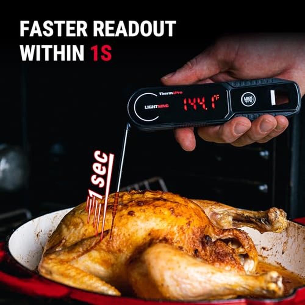 Thermometer: ThermoPro Lightning 1-Second Instant Read Meat – Close-up Detail