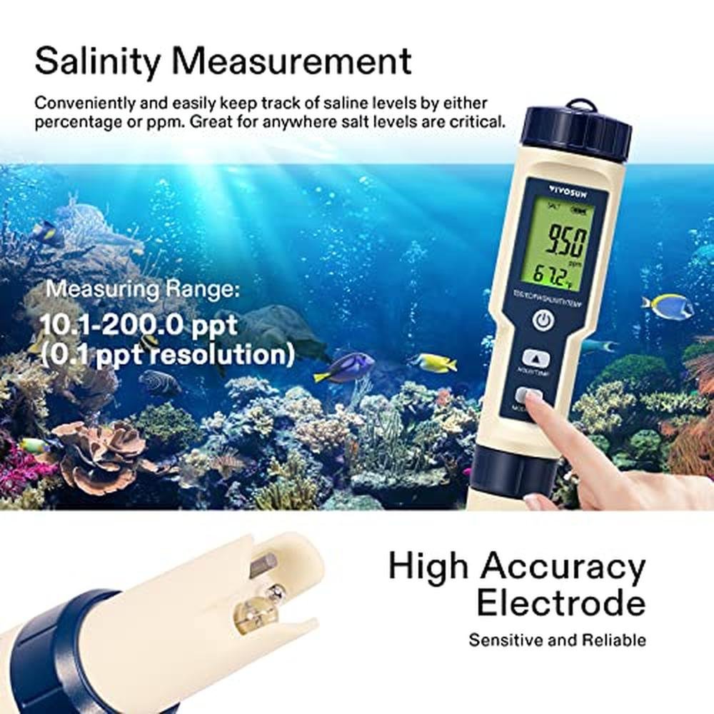 Premium Digital PH Meters: VIVOSUN 5-in-1 PH Meter with – Packaging