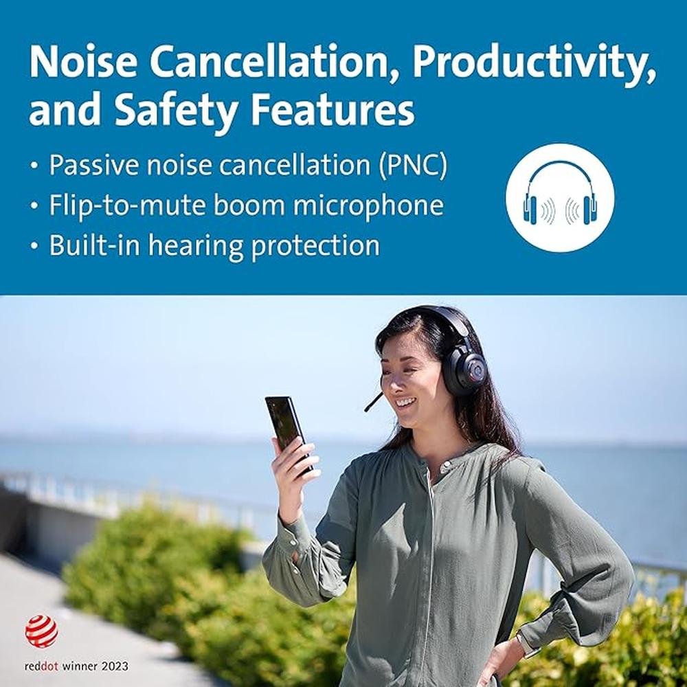 Kensington H3000 Bluetooth Over-Ear Headset – In Use