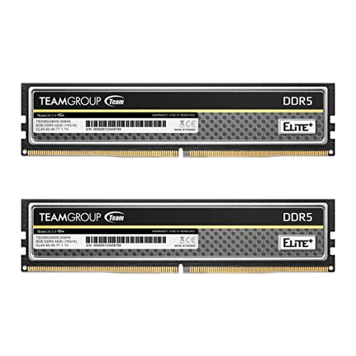 Teamgroup Elite Plus DDR5 16GB 2x8GB 4800MHz – Front View