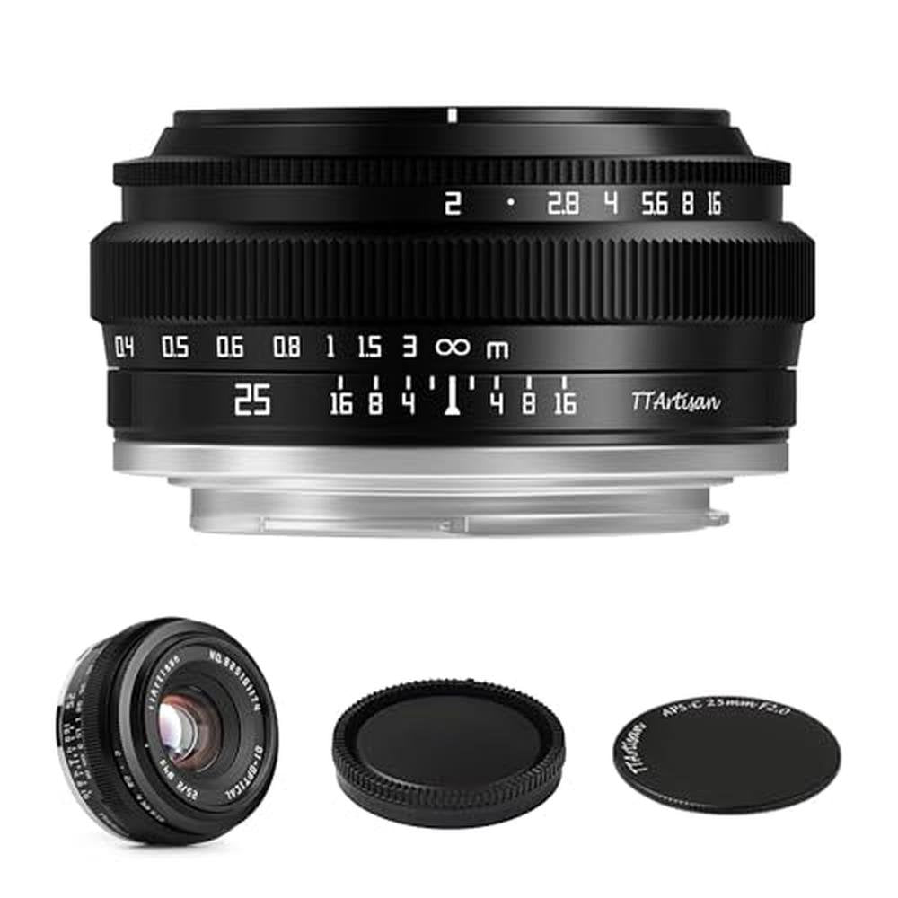 Camera Lens: TTArtisan 25mm F2 Wide-Angle APS-C Manual – Front View