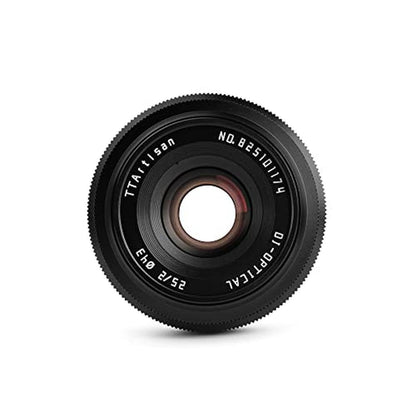 Camera Lens: TTArtisan 25mm F2 Wide-Angle APS-C Manual – Side View