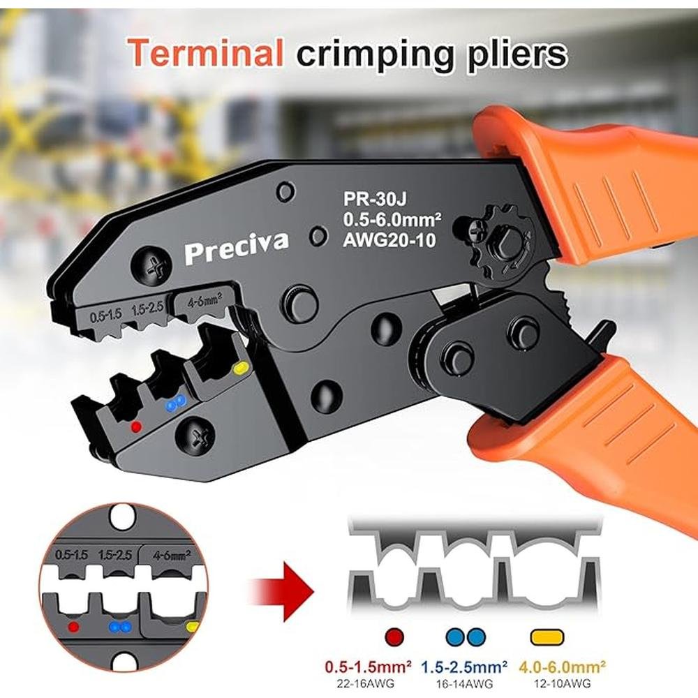 Wire Terminals Crimping Tool Kit – Side View