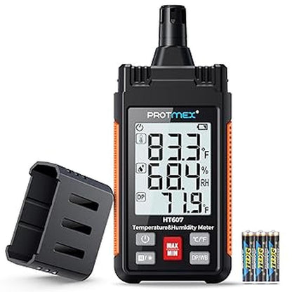 Humidity HT607: Protmex HT607 High-Precision Digital – Front View